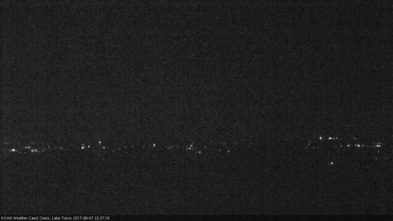 Lake Travis webcam, June 7, 2017 9:45 PM CT