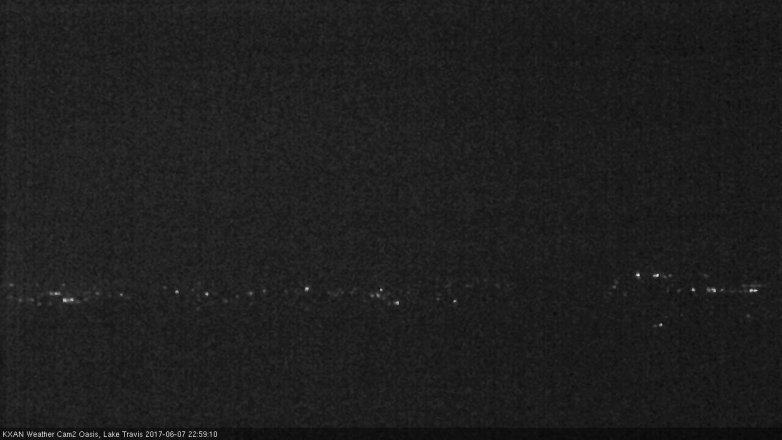 Lake Travis webcam, June 7, 2017 10:15 PM CT