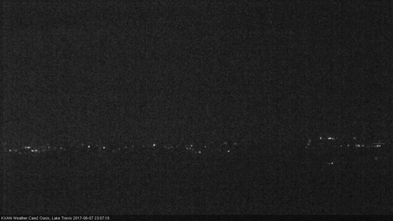 Lake Travis webcam, June 7, 2017 10:25 PM CT