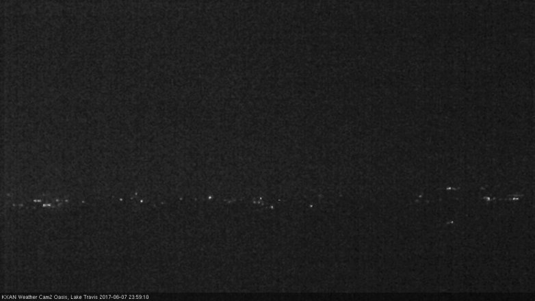 Lake Travis webcam, June 7, 2017 11:05 PM CT