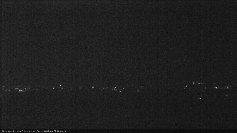 Lake Travis webcam, June 7, 2017 11:10 PM CT