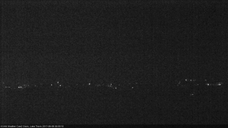 Lake Travis webcam, June 7, 2017 11:25 PM CT