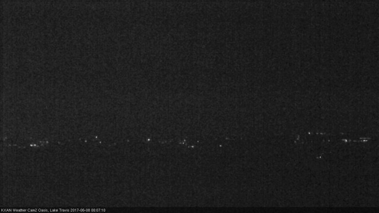 Lake Travis webcam, June 7, 2017 11:30 PM CT