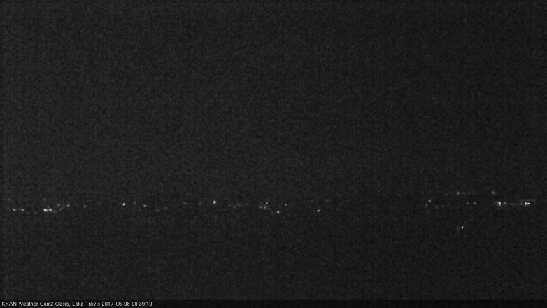 Lake Travis webcam, June 7, 2017 11:50 PM CT