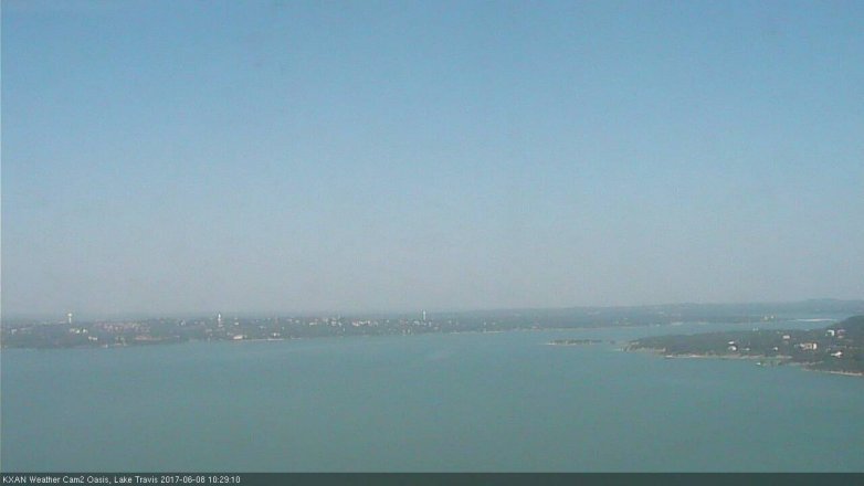 Lake Travis webcam, June 8, 2017 9:40 AM CT