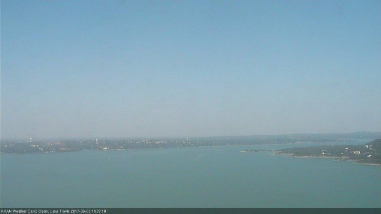 Lake Travis webcam, June 8, 2017 9:45 AM CT