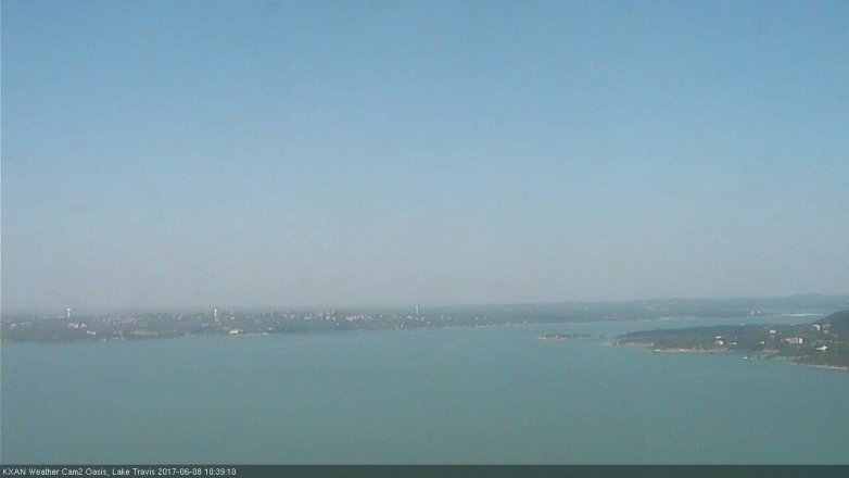 Lake Travis webcam, June 8, 2017 10:05 AM CT