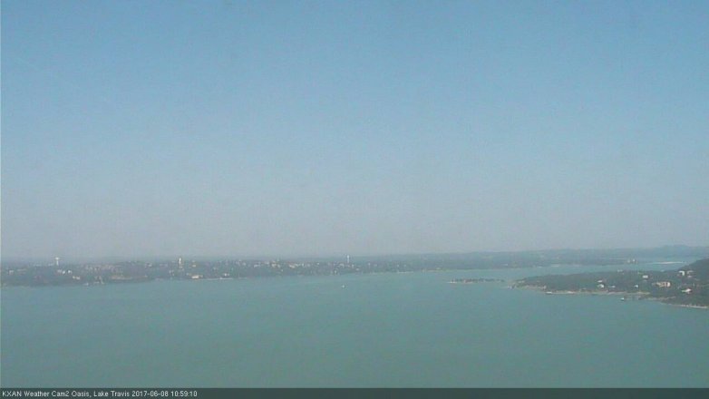 Lake Travis webcam, June 8, 2017 10:10 AM CT
