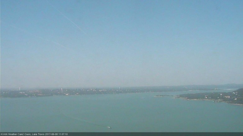 Lake Travis webcam, June 8, 2017 10:35 AM CT