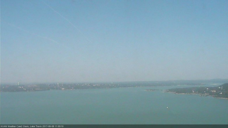 Lake Travis webcam, June 8, 2017 10:40 AM CT