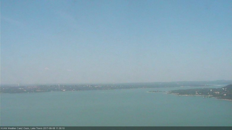 Lake Travis webcam, June 8, 2017 10:50 AM CT