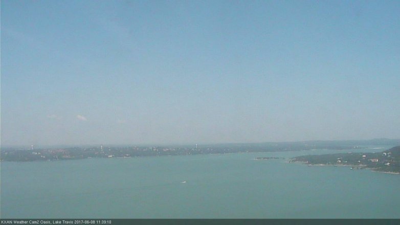 Lake Travis webcam, June 8, 2017 10:55 AM CT
