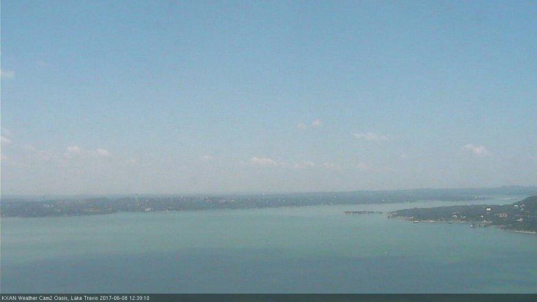 Lake Travis webcam, June 8, 2017 12:00 PM CT