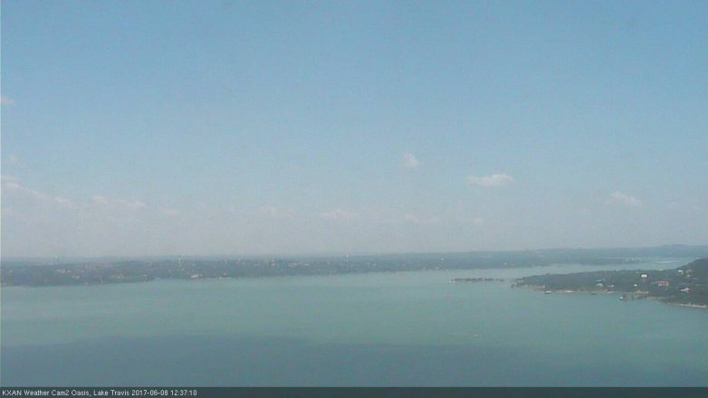 Lake Travis webcam, June 8, 2017 12:10 PM CT