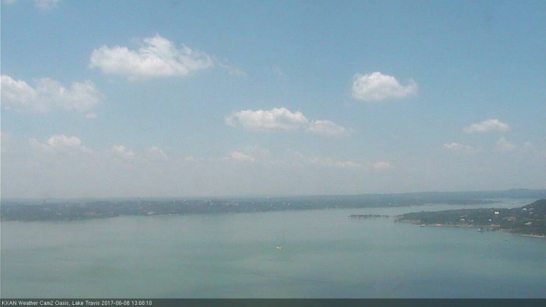 Lake Travis webcam, June 8, 2017 12:15 PM CT