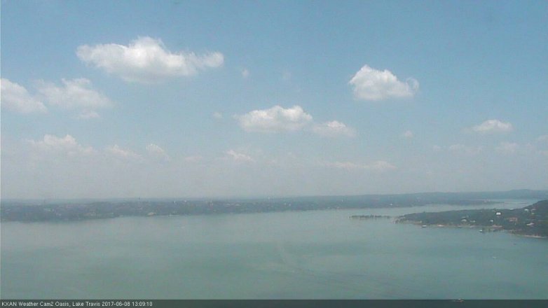 Lake Travis webcam, June 8, 2017 12:30 PM CT