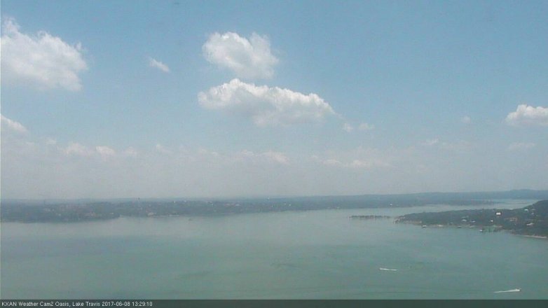 Lake Travis webcam, June 8, 2017 12:50 PM CT