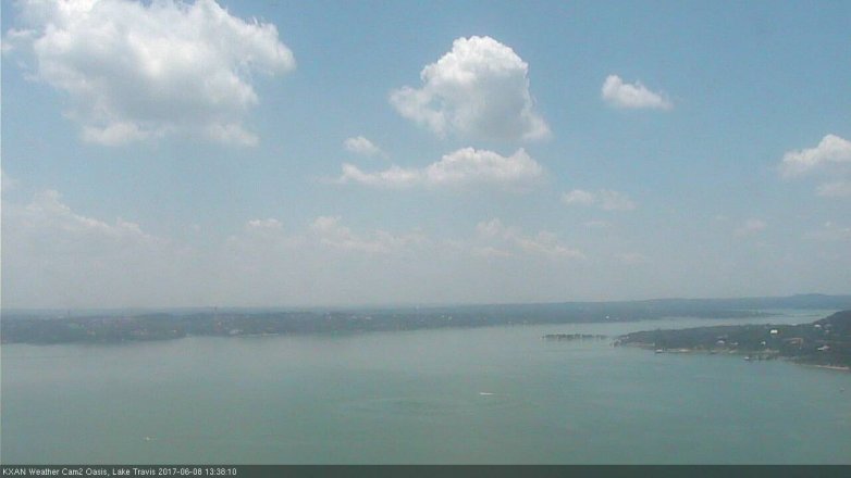 Lake Travis webcam, June 8, 2017 12:55 PM CT