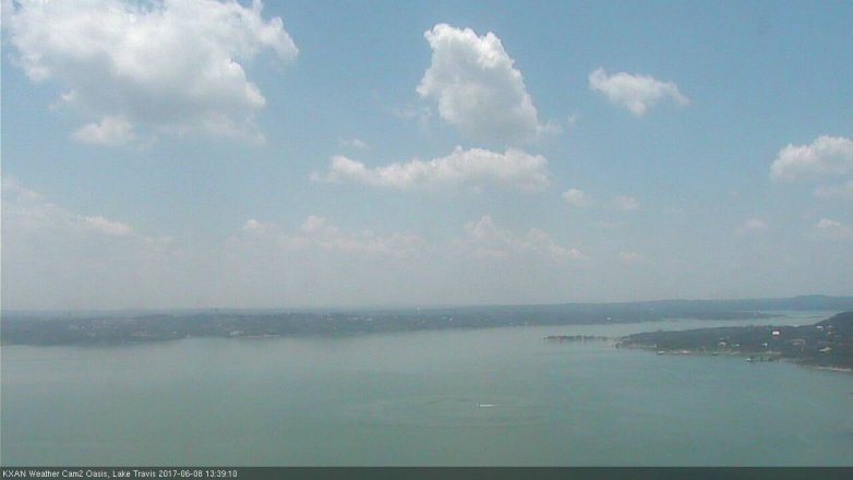 Lake Travis webcam, June 8, 2017 1:05 PM CT