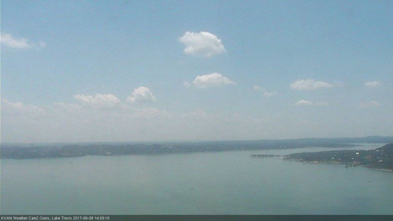 Lake Travis webcam, June 8, 2017 1:35 PM CT