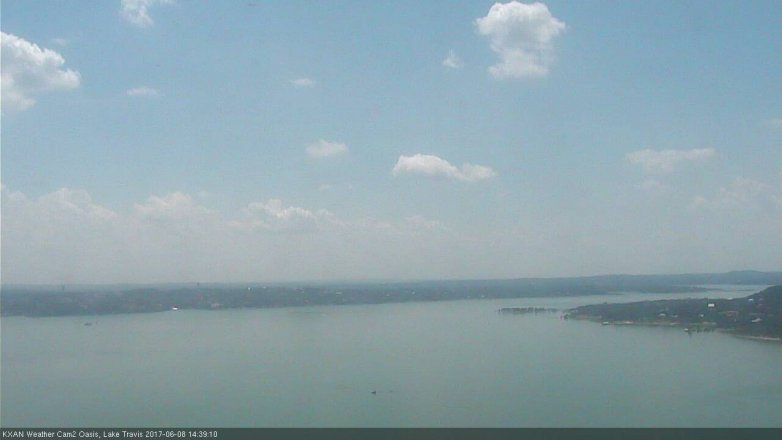 Lake Travis webcam, June 8, 2017 1:45 PM CT