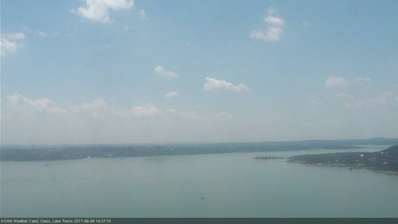 Lake Travis webcam, June 8, 2017 2:05 PM CT