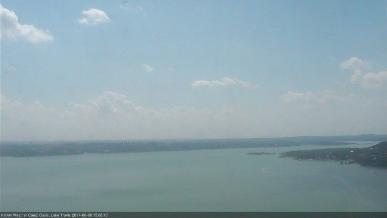 Lake Travis webcam, June 8, 2017 2:25 PM CT