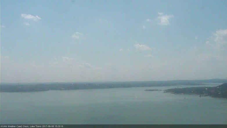 Lake Travis webcam, June 8, 2017 2:40 PM CT