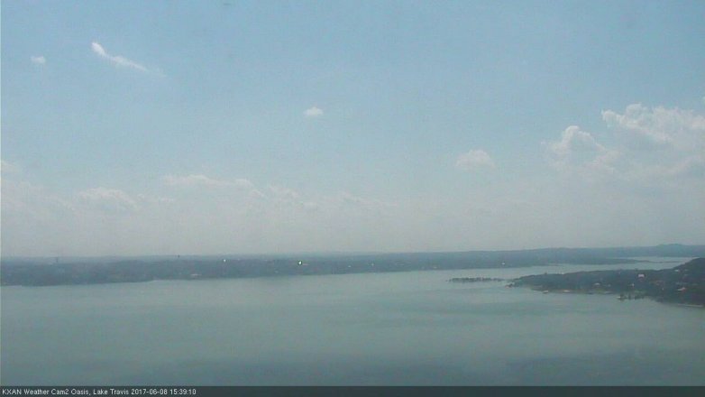 Lake Travis webcam, June 8, 2017 3:00 PM CT