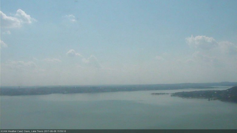 Lake Travis webcam, June 8, 2017 3:05 PM CT