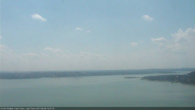 Lake Travis webcam, June 8, 2017 3:10 PM CT
