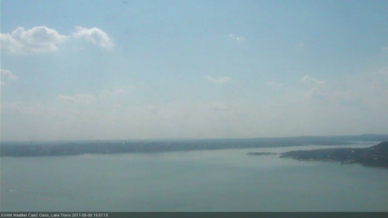 Lake Travis webcam, June 8, 2017 3:15 PM CT