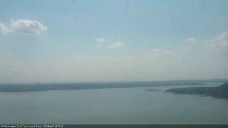 Lake Travis webcam, June 8, 2017 3:45 PM CT
