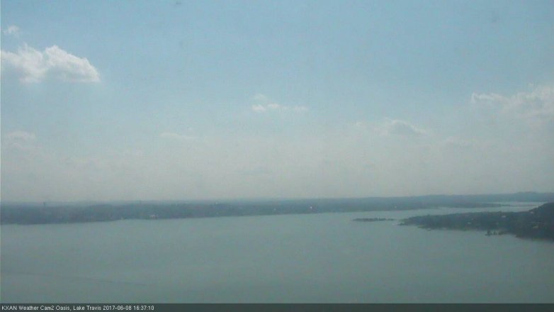 Lake Travis webcam, June 8, 2017 3:55 PM CT