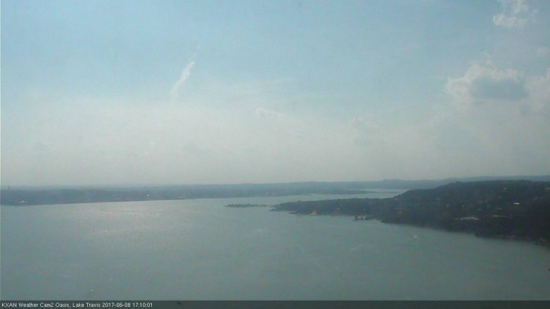 Lake Travis webcam, June 8, 2017 4:15 PM CT