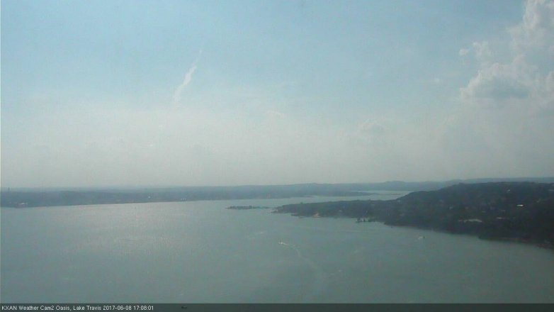 Lake Travis webcam, June 8, 2017 4:30 PM CT