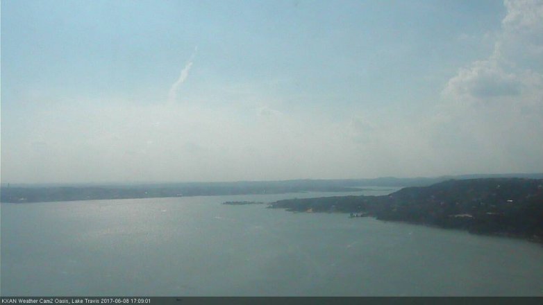 Lake Travis webcam, June 8, 2017 4:40 PM CT
