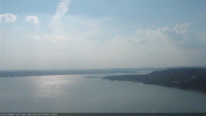 Lake Travis webcam, June 8, 2017 4:45 PM CT