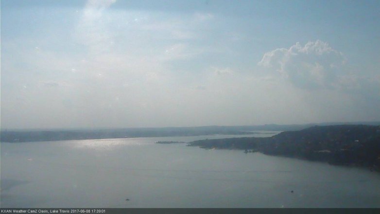 Lake Travis webcam, June 8, 2017 4:50 PM CT