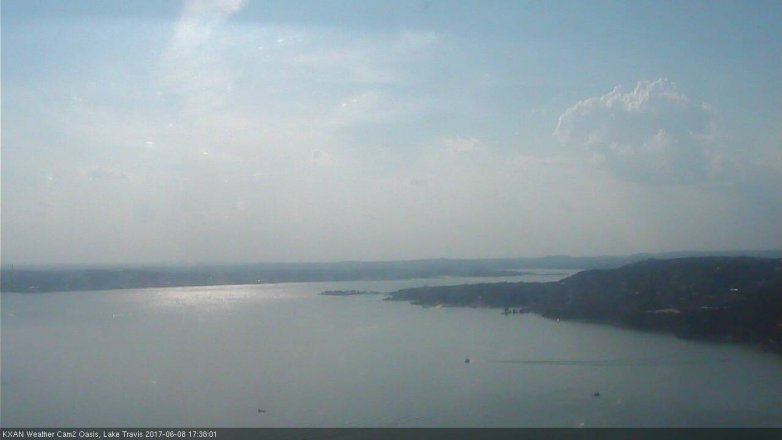 Lake Travis webcam, June 8, 2017 5:05 PM CT