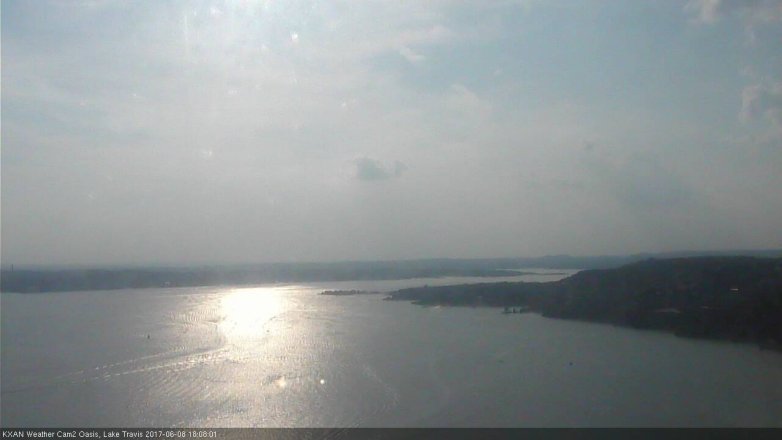 Lake Travis webcam, June 8, 2017 5:15 PM CT