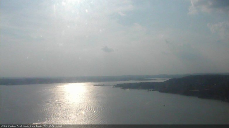 Lake Travis webcam, June 8, 2017 5:20 PM CT