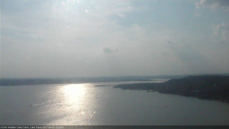 Lake Travis webcam, June 8, 2017 5:25 PM CT