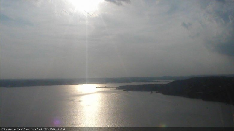 Lake Travis webcam, June 8, 2017 5:50 PM CT