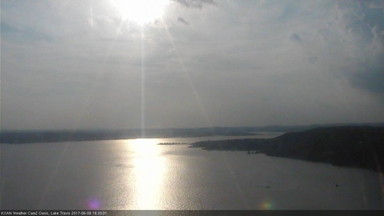 Lake Travis webcam, June 8, 2017 6:00 PM CT