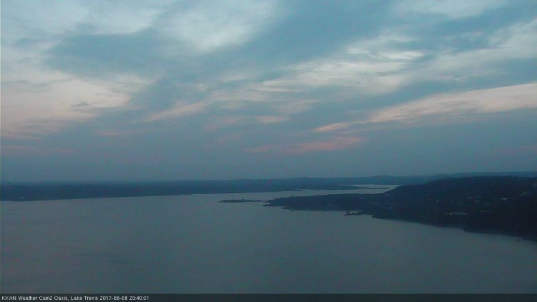 Lake Travis webcam, June 8, 2017 7:50 PM CT