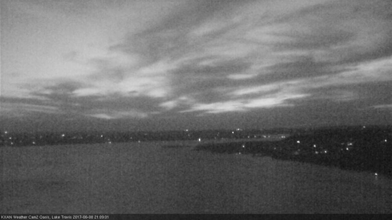Lake Travis webcam, June 8, 2017 8:40 PM CT