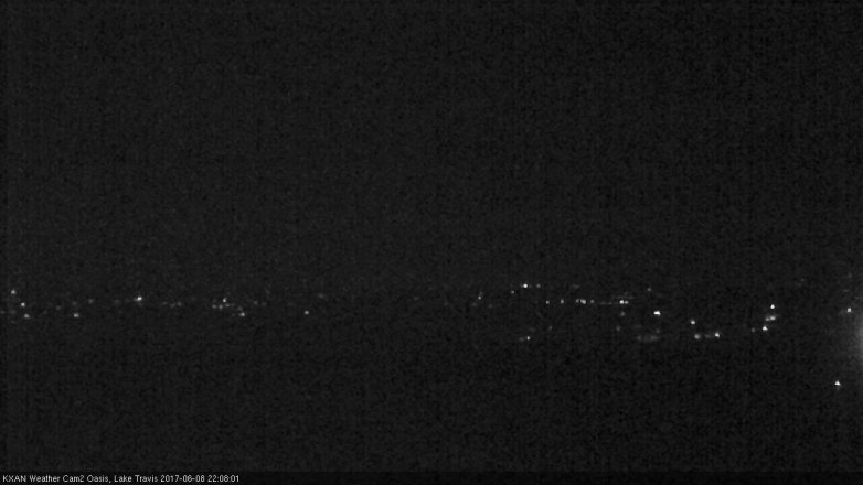 Lake Travis webcam, June 8, 2017 9:15 PM CT