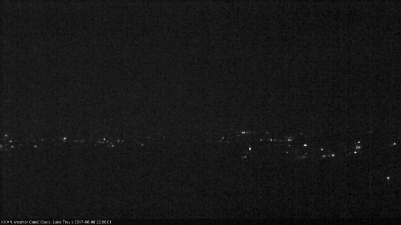 Lake Travis webcam, June 8, 2017 9:25 PM CT