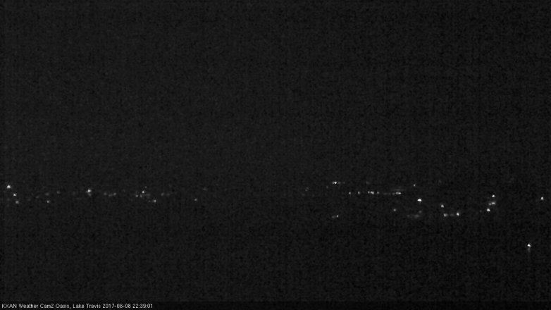 Lake Travis webcam, June 8, 2017 9:50 PM CT